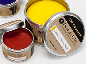 Encaustic Paint Yellow Ochre 1 oz